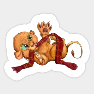 Lion House Mascot Sticker